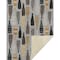 Homeroots 50" X 70" Gray Black And Gold Champagne Bottle Stripe Microfiber Plush Throw Blanket 712593 - alternate 3