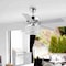 Jonathan Y Kristie 52" 3-Light Crystal/Metal Modern Glam Drum LED Ceiling Fan With Remote, Chrome JYL9709A - alternate 7