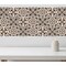 Homeroots 5" X 5" Cream And Black Mosaic Peel And Stick Removable Tiles 390774 - alternate 2