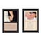 Homeroots Set Of Two Marriage Black Framed Print Wall Art, 2PK 405649 - alternate 1