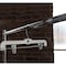 Nahanco 14in White Hi- Impact Plastic Heavy Weight Skirt/Pant Hanger w/ Long Hook and Chrome Clips., 100PK 1600RCLH - alternate 3