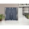 Vdomdoors Steel Double Doors Cynex 6777 Grey 2 Sidelight Exterior Windows Stainless Inserts Single Modern Pai CYNEX6777DEXD-GRE-RH-O-W14+72+14 x H80 - alternate 2