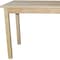 Homeroots 60" Natural Solid Wood Dining Table 548926 - alternate 3