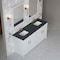 James Martin Vanities Bellshire 72" Double Vanity, Bright White w/ 3 CM Charcoal Soapstone Silestone Top 660-V72-BW-3CSP - alternate 3