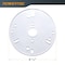Powertec 6-1/2 in. Universal Router Base Plate with Centering Pin & Cone. Predrilled Holes with Screws 71881N - alternate 4