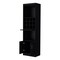 Homeroots 71" Black Wood Bar Cabinet With Two Doors 558540 - alternate 4