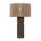 Troy Lighting Folk 1 Light Table Lamp in Patina Brass and Ceramic Shadowed Bark Finish PTL1427-PBR/CSK - alternate 1
