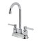 Kingston Brass Double-Handle 4" Centerset High-Arc Bar Faucet, Polished Chrome FB8491DL - alternate 1