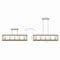 Jonathan Y Anna 38.5" Linear 5-light Metal/Glass LED Pendant, Brass Gold JYL7414C - alternate 5