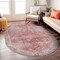 World Rug Gallery Vintage Inspired Machine Washable Non Slip Area Rug 5 ft x 7 ft Oval Red 6029RED5OV - alternate 1