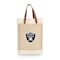 Picnic Time Family Of Brands NFL Las Vegas Raiders - Pinot Jute 2 Bottle Insulated Wine Bag 539-02-187-234-2 - alternate 1