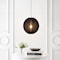 Jonathan Y Sia 16" 1-Light Scandinavian Japandi Adjustable Lantern Metal w/Ribbed Cocoon Globe Shade LED Pendan JYL4206C - alternate 5