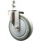 Service Caster 5 Inch 316SS Gray Polyurethane Wheel Swivel 3/8 Inch Threaded Stem Caster SCC SCC-SS316TS20S514-PPUB-381615 - alternate 1