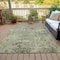 Homeroots 9' X 12' Pewter And Beige Abstract Washable Indoor Outdoor Area Rug 630535 - alternate 2