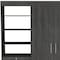 Homeroots 59" Gray Three Drawer Combo Dresser 546383 - alternate 7