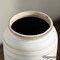 Uniquewise 11in Ceramic Stripe Vase Vintage Decorative Modern Farmhouse Piece for Home Centerpieces, White QI004793 - alternate 2