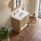 James Martin Vanities Solene 36 in. Single Vanity, Seaside Oak, w/ Single Hole 3 CM White Zeus Quartz Top & Backsplash D225-V36-SSO-1WZ - alternate 5