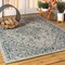 Jonathan Y Rozetta Boho Medallion Textured Weave Gray/Teal 5 ft. x 8 ft. Indoor/Outdoor Area Rug SMB102C-5 - alternate 4