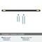 Amerock Mergence 7-9/16 inch 192mm Center-to-Center Matte Black/Golden Champagne Cabinet Pull BP36980FBBBZ - alternate 2