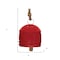 Homeroots Set of Four Red And Natural Holiday Bell Shaped Ornaments, 4PK 633376 - alternate 4