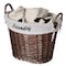 Wickerwise Handwoven Laundry Basket with Liner & Handles - Boho Decorative Storage Hamper for Clothes QI003106.BN.NEW - alternate 4