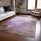 Homeroots 8' X 10' Lavender Brown And Ivory Abstract Washable Indoor Outdoor Area Rug 604800 - alternate 4