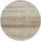 Homeroots 8' Brown And Beige Round Striped Washable Indoor Outdoor Area Rug 589664 - alternate 2