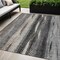 Homeroots 5' X 8' Brown Gray And Ivory Botanical Leaves Washable Indoor Outdoor Area Rug 581931 - alternate 1