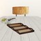 Homeroots Set Of Three 20in Brown Rectangular Woven Wood Tray With Handles 483310 - alternate 5
