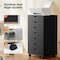 Simple Deluxe 7 Drawer Chest, Home Office File Cabinets Wooden, Dressers Storage Cabinet, Small Drawers Wood Orga 3A88CHEST7C01BLK - alternate 4