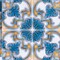Homeroots 8" X 8" Teal Taupe Sia Removable Peel and Stick Tiles 400229 - alternate 3