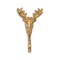 Homeroots 3" Gold Cast Iron Deer Stag Wall Hook 612086 - alternate 3