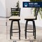 Flash Furniture HERCULES Black Ladder Back Swivel Metal Barstool - Tan Vinyl Seat XU-6F8B-LADSWVL-TNV-GG - alternate 6
