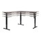 Osp Home Furnishings Primo 60in Sit/Stand, Grey / Black PMO6066-LG - alternate 6
