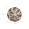 Homeroots 8' Brown Beige And Gray Round Abstract Washable Indoor Outdoor Area Rug 599114 - alternate 2