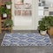 Homeroots 3' X 4' Blue Floral Indoor Outdoor Area Rug 527648 - alternate 3
