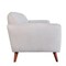 Homeroots Light Gray Fabric Finish Sofa with Solid Wood Ash Fluted Legs 374032 - alternate 3