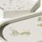 Homeroots Set of Three Gold And White Resin Handmade Trinket Trays 723657 - alternate 2