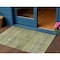 Homeroots 3' X 5' Artichoke Green Brown And Gray Striped Washable Indoor Outdoor Area Rug 605759 - alternate 1