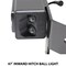 Race Sport Lighting 2021-2022 Ford F150 Hitch Bar Reverse 7in LED Flood Lighting Heavy Duty Bolt-On Blacked Out Kit F150HB21UP - alternate 5