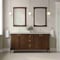 James Martin Vanities Kinnsden 72" Double Vanity, Sable Oak w/ 3 CM Victorian Silver Silestone Top D680-V72-SBK-3VSL - alternate 5