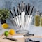 Gibson Soho Lounge 16 Piece Stainless Steel Cutlery Knife Set in Black With Acrylic Stand 82671.16RR - alternate 5
