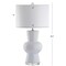 Jonathan Y Julia 28.5" Ceramic LED Table Lamp, White JYL4027A - alternate 3