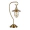 Homeroots 22" Antiqued Brass Metal Arched Table Lamp With Brass Cage Shade 524332 - alternate 1