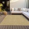 Homeroots 8' X 10' Gold Black And Beige Geometric Washable Indoor Outdoor Area Rug 596737 - alternate 4