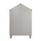Homeroots 56" White Solid and Manufactured Wood and Solid Wood Three Tier Double Bookcase 347507 - alternate 3