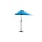 Homeroots 9in Aqua Outdoor Side Wall Umbrella 372308 - alternate 1