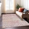 Homeroots 8' X 10' Pink And Ivory Argyle Washable Indoor Outdoor Area Rug 615821 - alternate 4