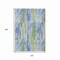 Homeroots 10' X 14' Sky Blue And Fern Green Striped Washable Indoor Outdoor Area Rug 617697 - alternate 3
