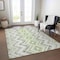 Homeroots 8' X 10' Green Ivory And Gray Geometric Washable Indoor Outdoor Area Rug 581542 - alternate 3